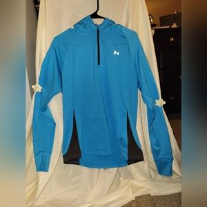 UNDER ARMOUR INFRARED allseasongear Jacket 1/4 Zip with designed hoodie, Large